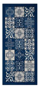 Modrý behúň FlooritaMaiolica Blu, 55 × 115 cm