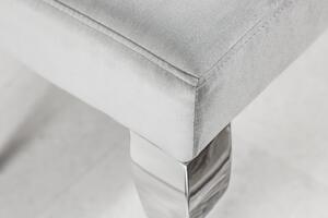 Dizajnová lavica Rococo, 170 cm, sivá