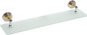 Bemeta Design RETRO gold-chrom: Polička, 600 mm, sklo - 144202248