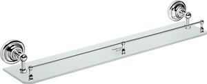 Bemeta Design RETRO chróm: Polička, 600 mm, s hrazdou, sklo - 144302262