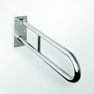 Bemeta Design HELP: Madlo, 600 mm, v tvare U, sklopné, bez krytky, nerez, lesk - 301102071