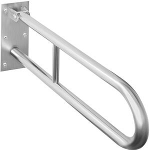 Bemeta Design HELP: Madlo, 850 mm, v tvare U, sklopné, bez krytky, nerez, mat - 301606322