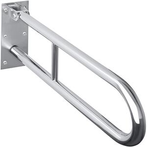 Bemeta Design HELP: Madlo, 750 mm, v tvare U, sklopné, bez krytky, nerez, lesk - 301606301