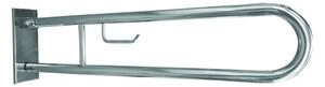 Bemeta Design HELP: Madlo, 850 mm, v tvare U, s držiakom TP, sklopné, s krytkou, nerez, lesk - 301407321