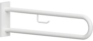 Bemeta Design HELP: Madlo, 900 mm, v tvare U, s držiakom TP, s krytkou, biela - 301807333