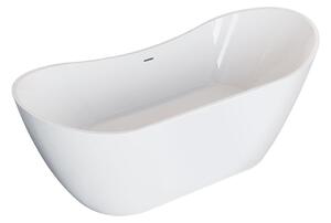 Polimat Akrylátová voľne stojaca vaňa Abi 180x80 POLIMAT-Rozmery: 180x80, POLIMAT-Farba vane: Biela / biela lesk