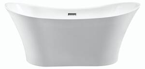 Besco Akrylátová voľne stojaca vaňa Amber 170x80 BESCO-Typ výpuste: Click-Clack s prepadom, chróm, BESCO-Rozmery: 170x80, BESCO-Farba: Biela