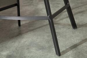 Dizajnová barová stolička Giuliana, strieborný zamat