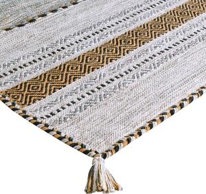 Béžový bavlnený koberec Webtappeti Antique Kilim, 120 x 180 cm