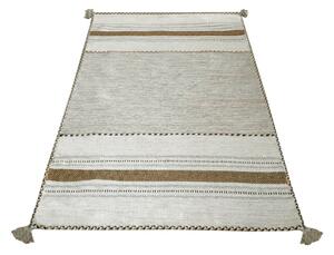 Béžový bavlnený koberec Webtappeti Antique Kilim, 60 x 90 cm