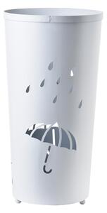 Kovový stojan na dáždniky Cedric White Rain, 45,5x24 cm