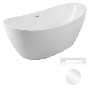 Besco Akrylátová voľne stojaca vaňa Ayla 170x80 BESCO-Typ výpuste: Click-Clack s prepadom, chróm, BESCO-Rozmery: 170x80, BESCO-Farba: Biela