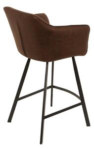 Dizajnová barová stolička Giuliana, antik hnedá -