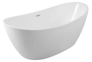 Besco Akrylátová voľne stojaca vaňa Ayla 170x80 BESCO-Typ výpuste: Click-Clack s prepadom, chróm, BESCO-Rozmery: 170x80, BESCO-Farba: Biela