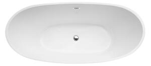 Besco Akrylátová voľne stojaca vaňa Ayla 170x80 BESCO-Typ výpuste: Click-Clack s prepadom, chróm, BESCO-Rozmery: 170x80, BESCO-Farba: Biela