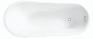 Besco Akrylátová voľne stojaca vaňa Calima Glam S 170x74 BESCO-Typ výpuste: Click-Clack s prepadom, chróm, BESCO-Rozmery: 170x74, BESCO-Farba: Biela/strieborná