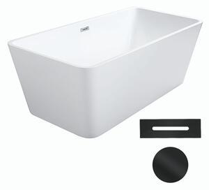Besco Akrylátová voľne stojaca vaňa Evita 160x80 BESCO-Typ výpuste: Click-Clack s prepadom, chróm, BESCO-Rozmery: 160x80, BESCO-Farba: Biela
