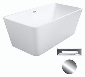 Besco Akrylátová voľne stojaca vaňa Evita 160x80 BESCO-Typ výpuste: Click-Clack s prepadom, chróm, BESCO-Rozmery: 160x80, BESCO-Farba: Biela