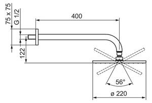 Hansa Hlavová sprcha so sprchovým ramienkom, okrúhla - HANSARAIN 220 mm 4180300
