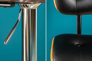 Dizajnová barová stolička Kadence, čierny orech