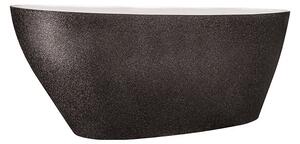 Besco Voľne stojaca vaňa z liateho mramoru Goya Glam 140x62 (160x70, 170x72) BESCO-Rozmery: 140,5x62,5, BESCO-Farba: Biela/grafit