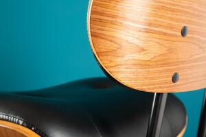 Dizajnová barová stolička Kadence, čierny orech