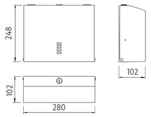 Nimco Zásobník papierových utierok - malý - HPM 27080-S-10