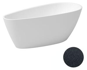 Besco Akrylátová voľne stojaca vaňa Goya A-line Glam G 160x73 (170x80) BESCO-Typ výpuste: Click-Clack s prepadom, chróm, BESCO-Rozmery: 160x73, BESCO-Farba: Biela/grafit