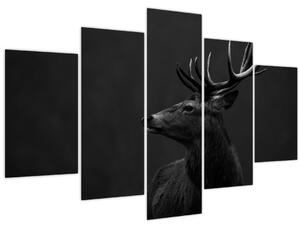 Obraz - Portrét jeleňa (150x105 cm)
