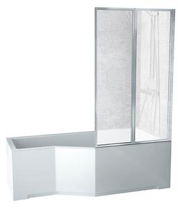 Besco Akrylátová atypická vaňa s vaňovou zástenou INTEGRA VK 2 150x75 (170x75) BESCO-Rozmery: 150x75, BESCO-Farba: Biela, BESCO-Orientácia: Ľavá