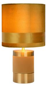 Lucide 10500/81/34 stolná lampička Extravaganza Frizzle 1x40W | E14 - žltá, kov, vypínač na kábli