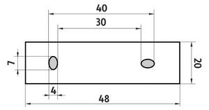 Nimco Držiak na uteráky dvojitý, 51 cm KEIRA - KE 22046D-26