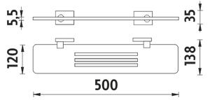 Nimco Polica, 50 cm IXI - KE X350-26