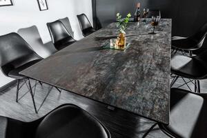 Dizajnový jedálenský stôl Zariah, 180-225 cm, láva
