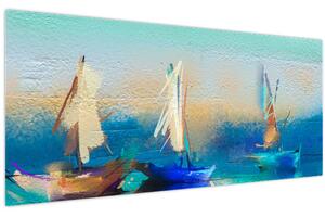 Obraz - Obraz krajiny, maľba (120x50 cm)