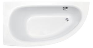 Besco Akrylátová asymetrická vaňa Milena 150x70 BESCO-Farba: Biela, BESCO-Orientácia: Pravá