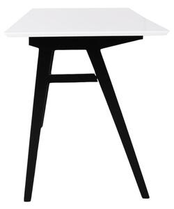 Dizajnový písací stôl Carmen, biely / čierny