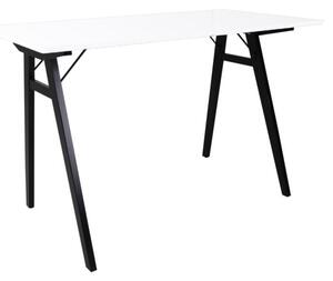 Dizajnový písací stôl Carmen, biely / čierny