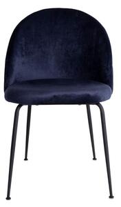 Dizajnová stolička Ernesto, modrá / čierna