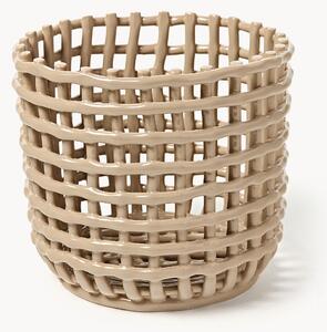 Ručne vyrobený úložný kôš Nalan, V 21 cm