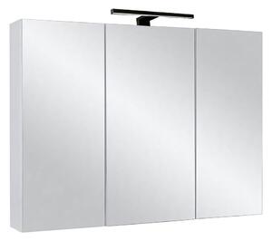 Comodo Zrkadlová skrinka Ticino 80 ZS LED-B s osvetlením Any LED 30 B, čierna