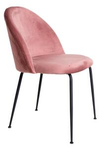 Dizajnová stolička Ernesto, ružová / čierna
