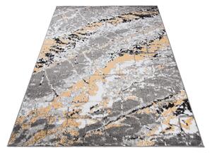 TA Koberec Q543B WHITE MAYA PP EYM Sivý Obdĺžnikový Rozmer: 120x170 cm
