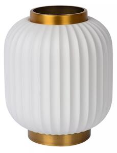 Lucide 13535/24/31 stolná lampička Gosse 1x40W | E14 - biela, porcelán, vypínač na kábli