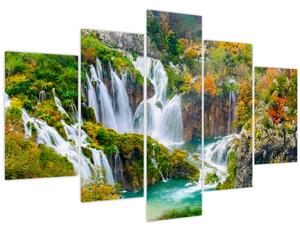 Obraz - Národný park Plitvické jazerá (150x105 cm)