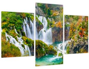 Obraz - Národný park Plitvické jazerá (90x60 cm)