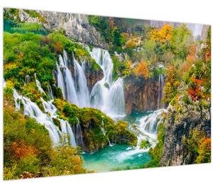 Obraz - Národný park Plitvické jazerá (90x60 cm)