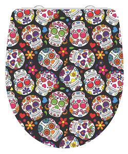 Eisl Sanitär WC sedátko Duroplast Soft Close Crazy Skull High Gloss 82586
