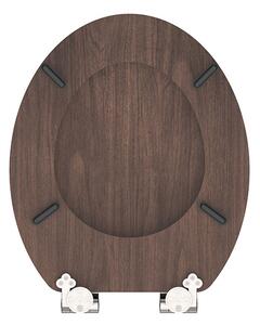 Eisl Sanitär WC sedadlo MDF Soft Close Dark Wood 80193