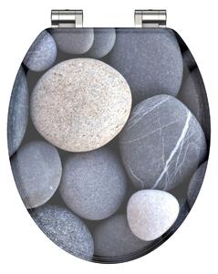 Eisl Sanitär WC sedadlo MDF Soft Close Grey Stones 80130